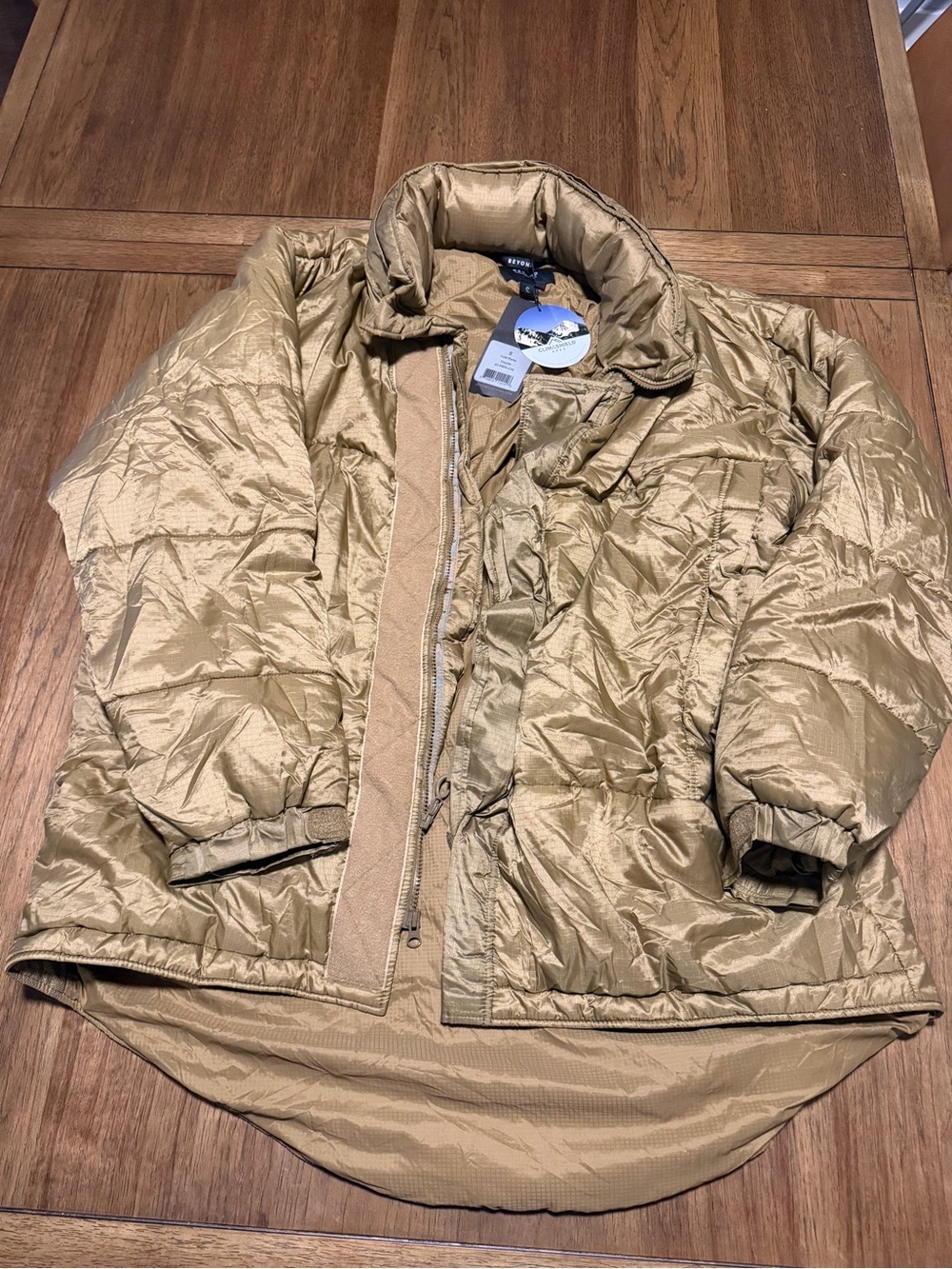 Men's Metallic Gold Lightweight Puffer Jacket